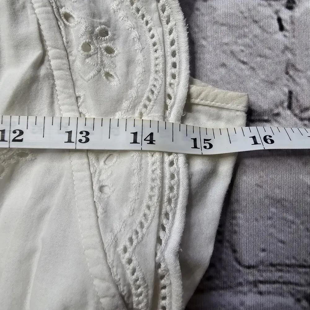 Justice 100% Cotton Eyelet Ruffle‎ Accent Maxi Dress Size 14